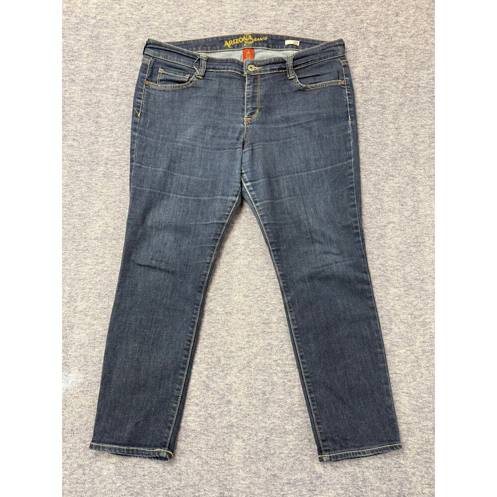 Arizona Jean Company Junior's Women's Dark Wash Super Skinny Jeans Size 15 Short